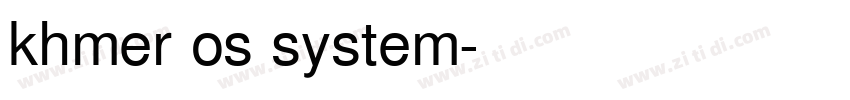 khmer os system字体转换